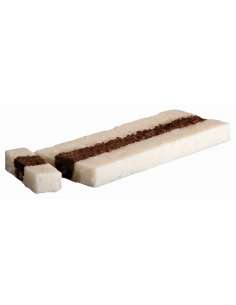 Turrón de coco con chocolate