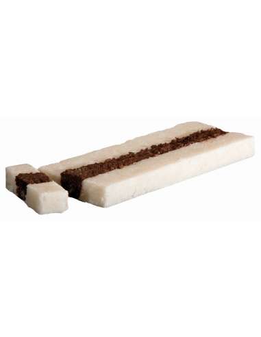 Turrón de coco con chocolate
